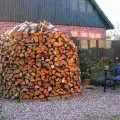 Round Firewood Stack